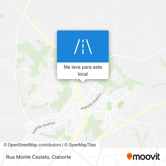 Rua Monte Castelo mapa