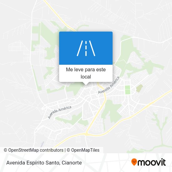 Avenida Espírito Santo mapa