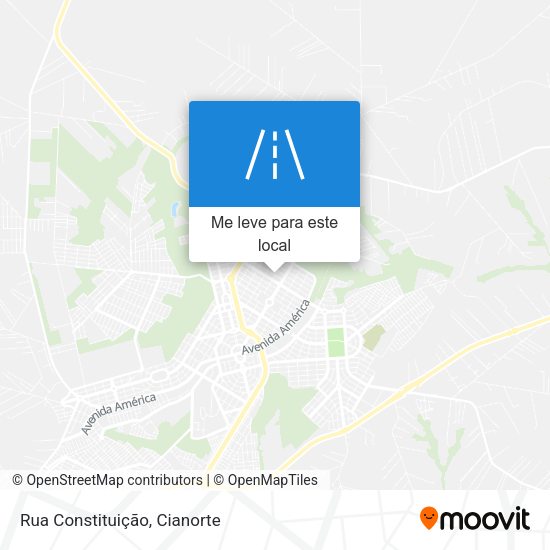 Rua Constituição mapa