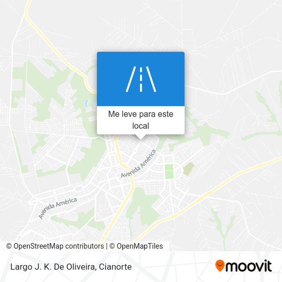Largo J. K. De Oliveira mapa