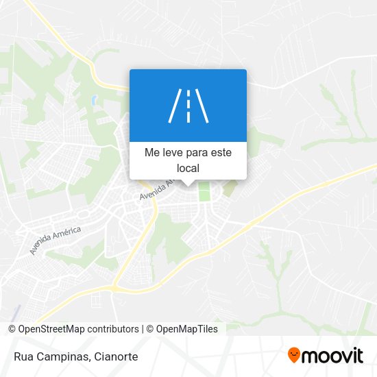 Rua Campinas mapa