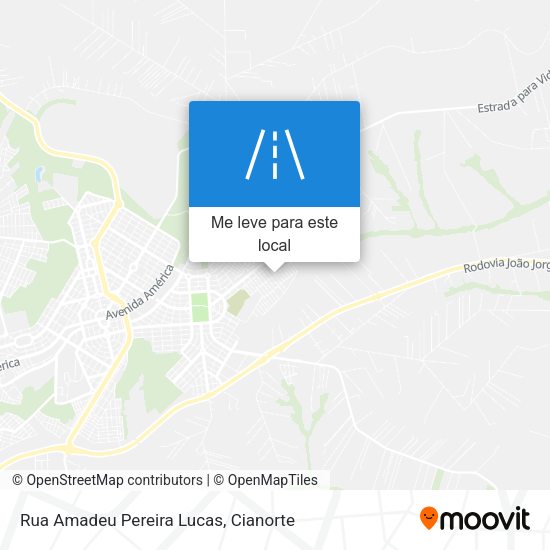 Rua Amadeu Pereira Lucas mapa
