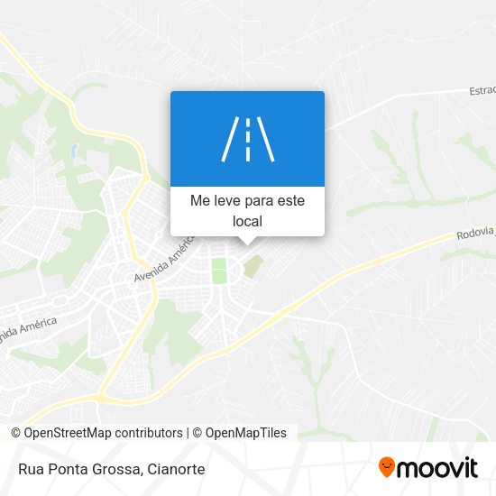 Rua Ponta Grossa mapa