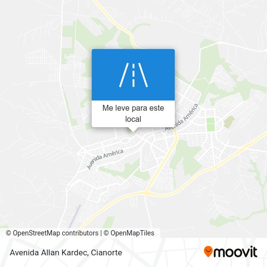 Avenida Allan Kardec mapa
