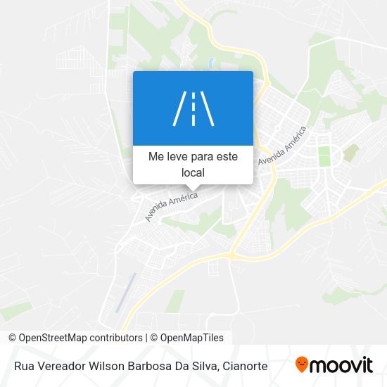 Rua Vereador Wilson Barbosa Da Silva mapa