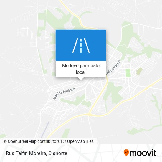 Rua Telfin Moreira mapa
