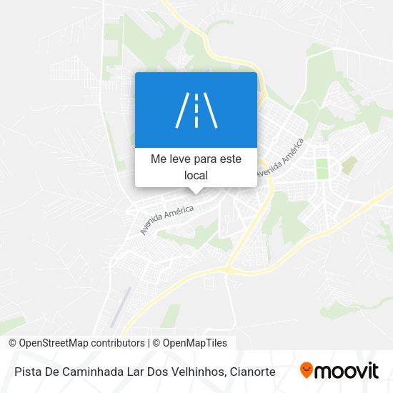 Pista De Caminhada Lar Dos Velhinhos mapa