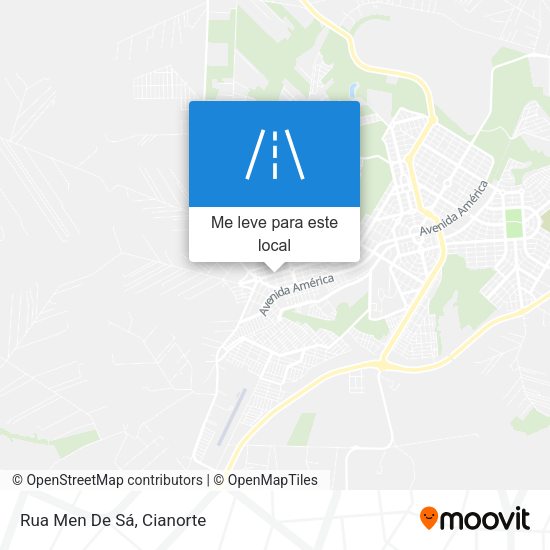 Rua Men De Sá mapa