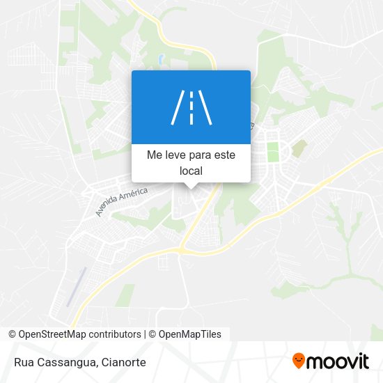 Rua Cassangua mapa