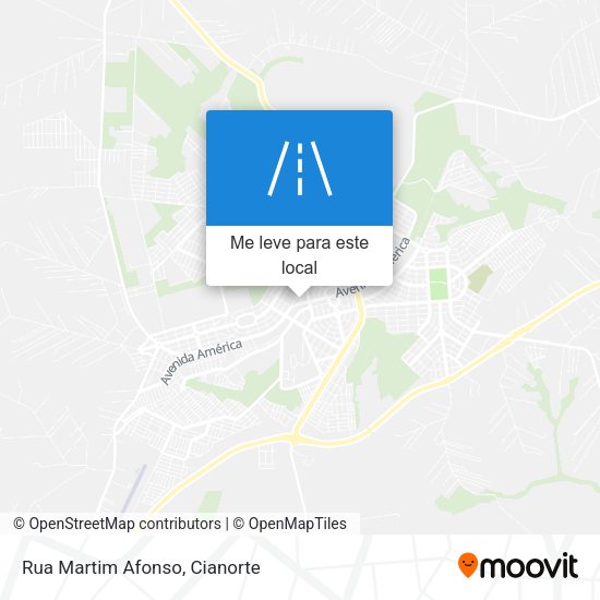 Rua Martim Afonso mapa