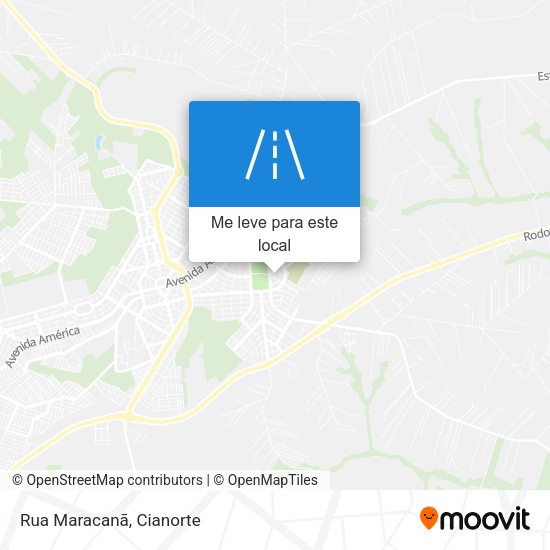 Rua Maracanã mapa