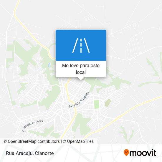 Rua Aracaju mapa