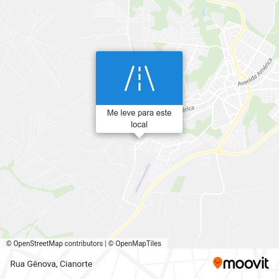Rua Gênova mapa