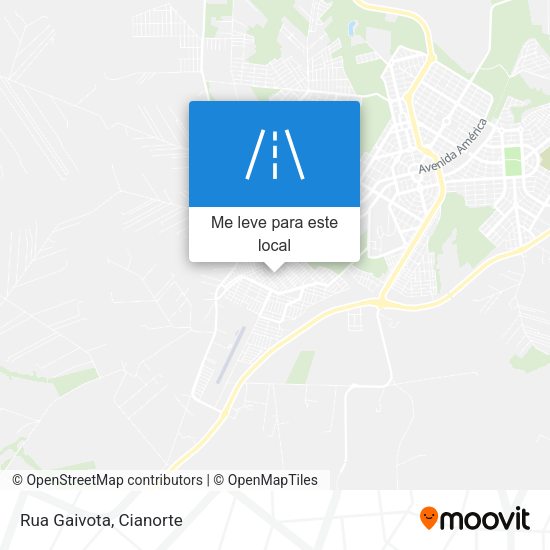 Rua Gaivota mapa