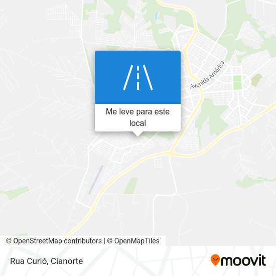 Rua Curió mapa