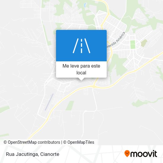 Rua Jacutinga mapa
