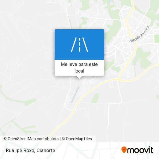 Rua Ipê Roxo mapa
