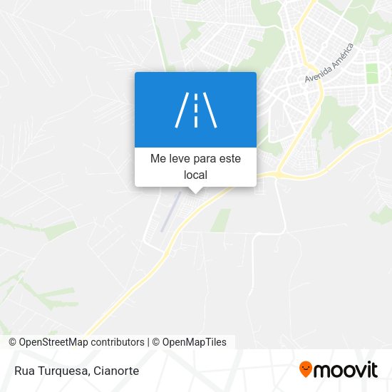 Rua Turquesa mapa
