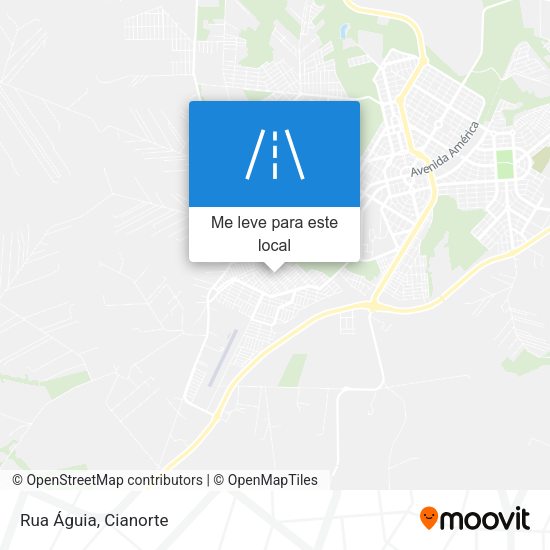 Rua Águia mapa