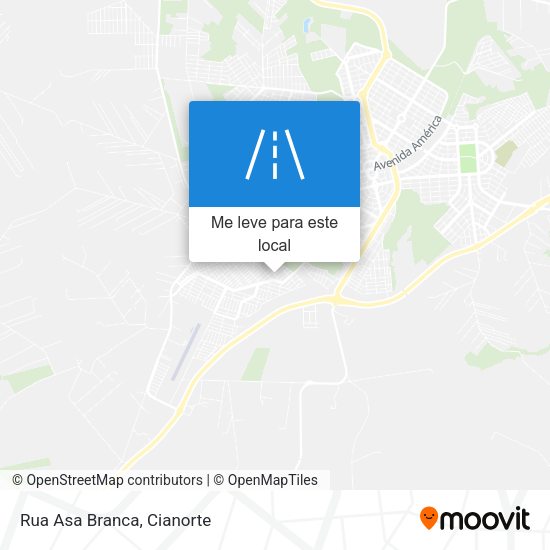 Rua Asa Branca mapa