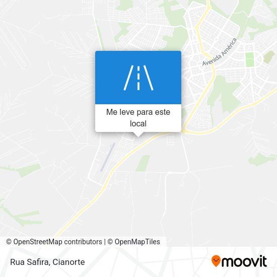 Rua Safira mapa