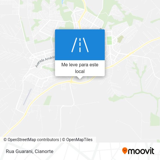 Rua Guarani mapa