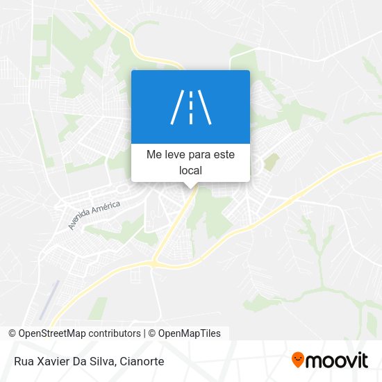 Rua Xavier Da Silva mapa