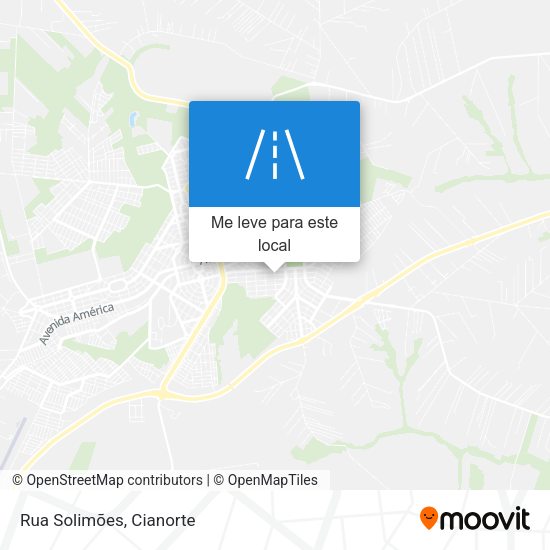 Rua Solimões mapa