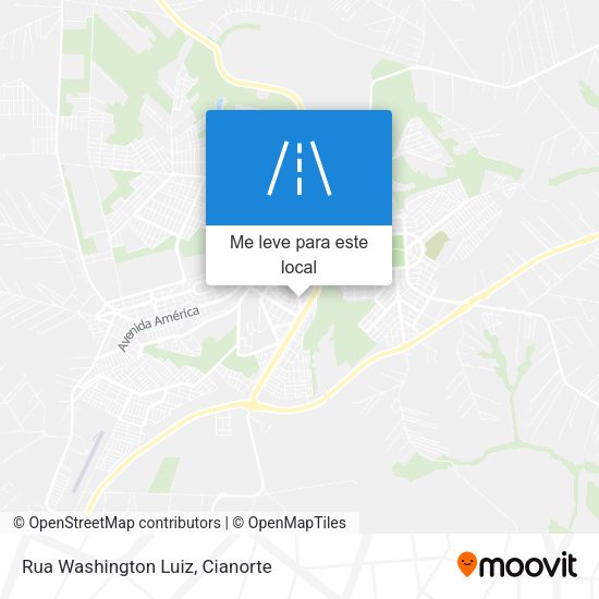 Rua Washington Luiz mapa