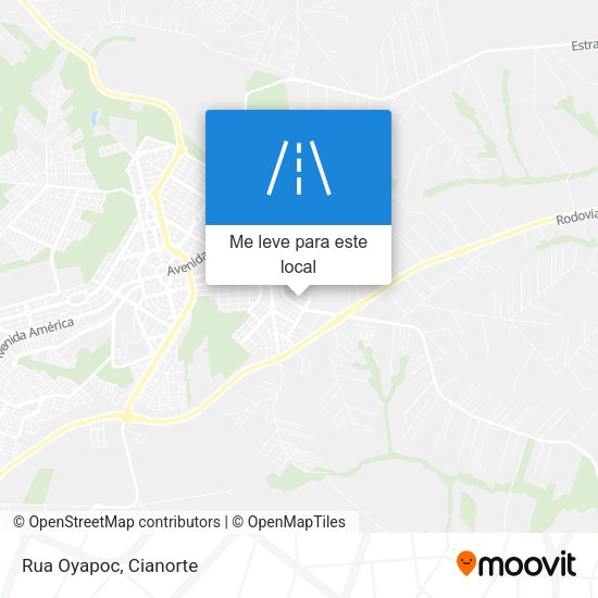 Rua Oyapoc mapa