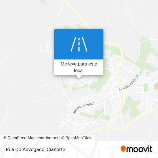 Rua Do Advogado mapa