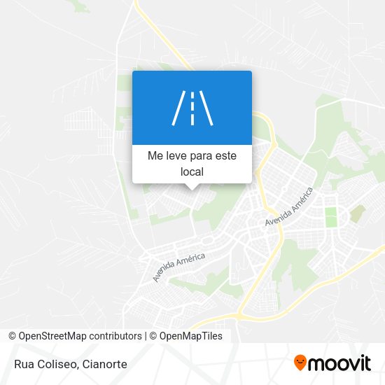 Rua Coliseo mapa