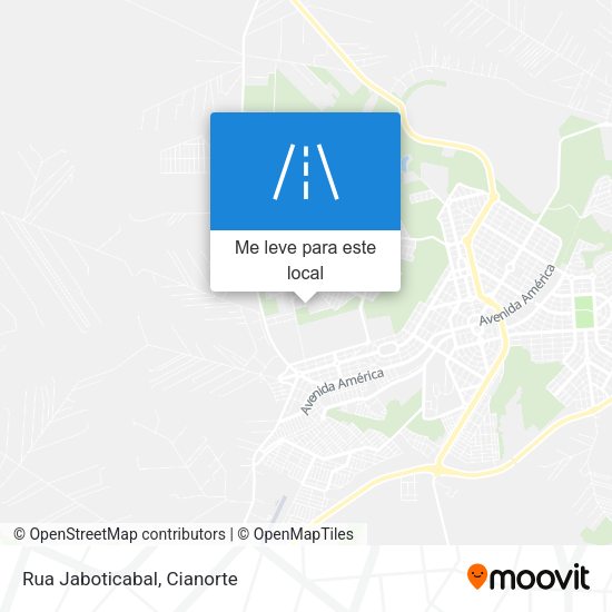 Rua Jaboticabal mapa