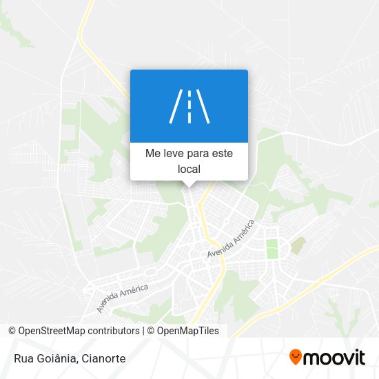 Rua Goiânia mapa