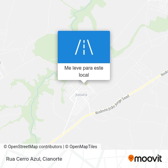 Rua Cerro Azul mapa