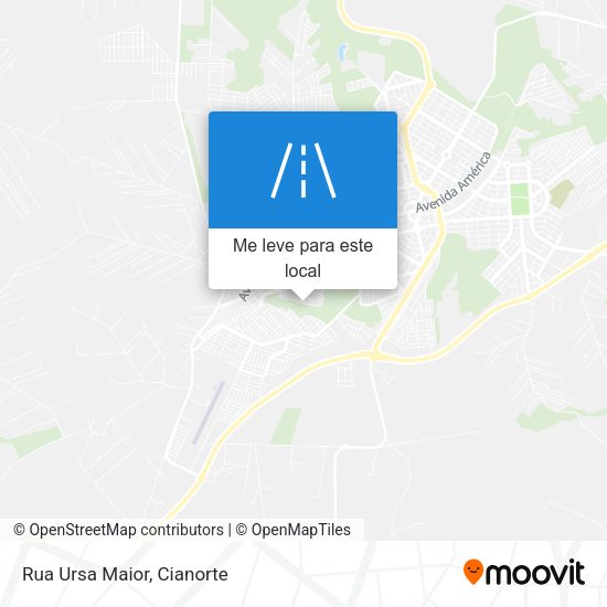 Rua Ursa Maior mapa