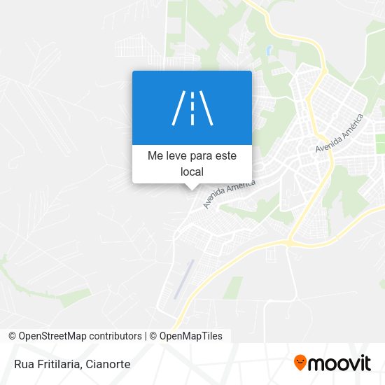 Rua Fritilaria mapa