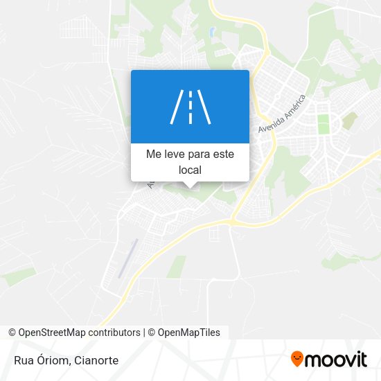 Rua Óriom mapa