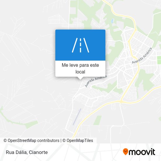 Rua Dália mapa