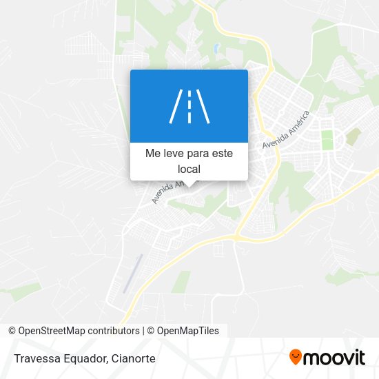Travessa Equador mapa