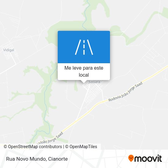 Rua Novo Mundo mapa