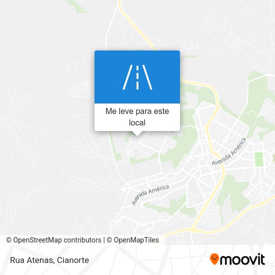 Rua Atenas mapa