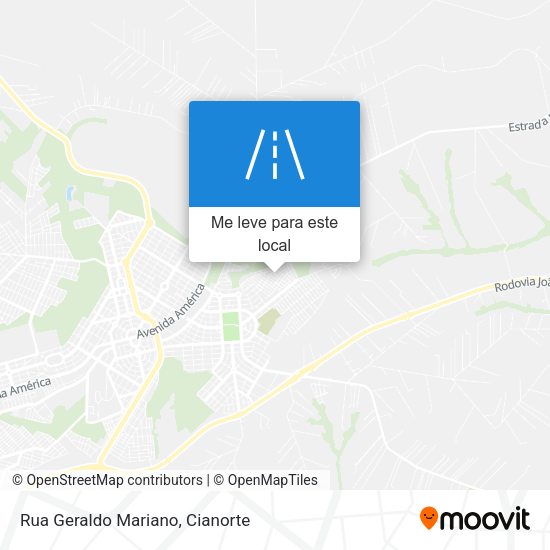 Rua Geraldo Mariano mapa