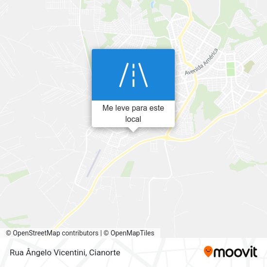 Rua Ângelo Vicentini mapa
