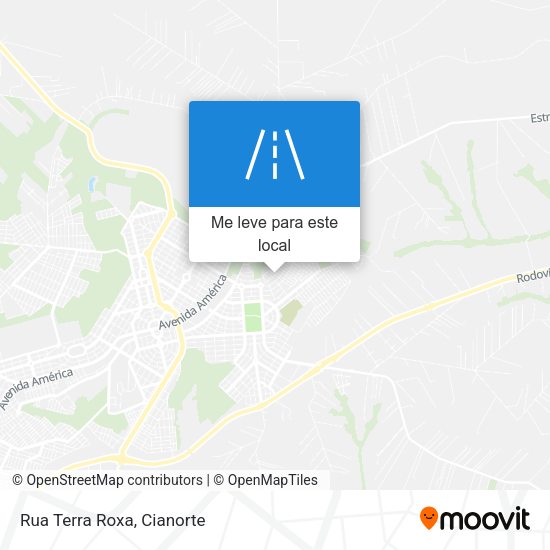 Rua Terra Roxa mapa