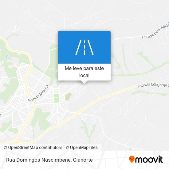 Rua Domingos Nascimbene mapa