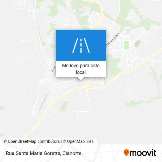 Rua Santa Maria Gorette mapa