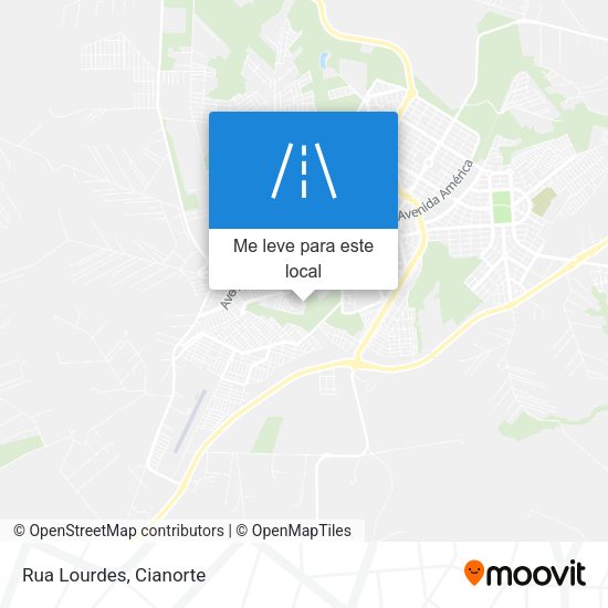Rua Lourdes mapa