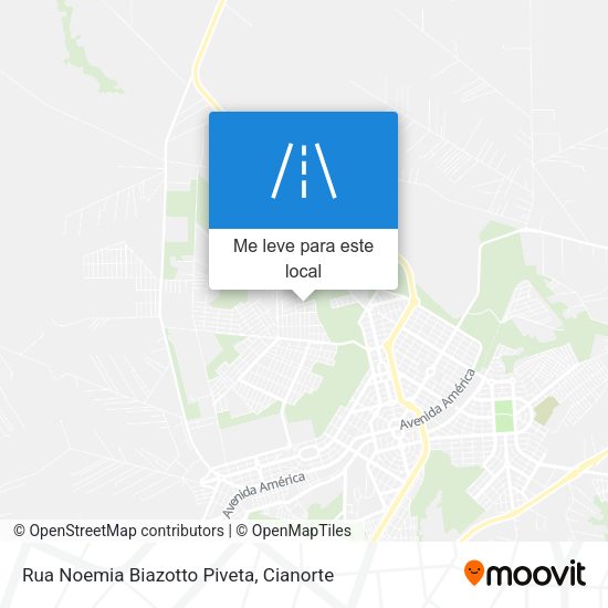 Rua Noemia Biazotto Piveta mapa