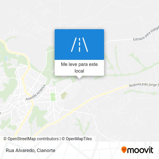 Rua Alvaredo mapa